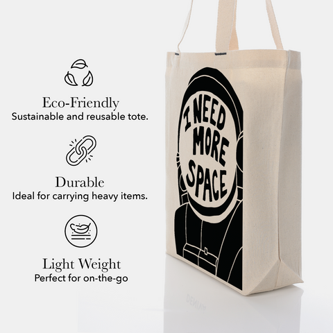     alt="Deniva Printed Recycled Canvas Tote Bag  - Eco-friendly Tote Bag"